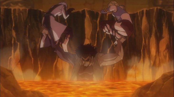 Arcadios saves Lucy and Yukino's life