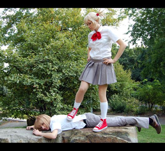 Bleach ownage cosplay hiyori and shinji by m-a-g-i