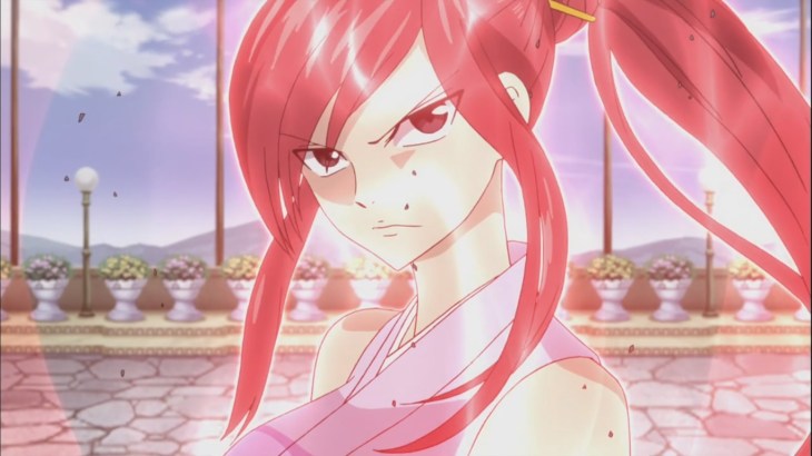 Erza powering up