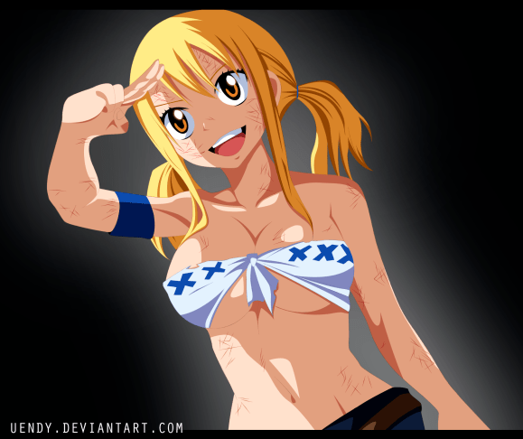 Fairy tail 382 Happy Lucy by uendy