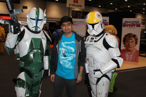 Me standing next to Storm Troopers