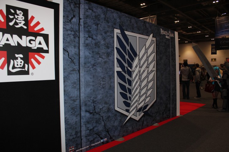 Attack on Titan large poster at Comic Con