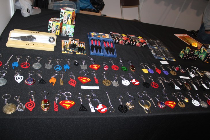 Anime Key chains available at this Comic Con booth