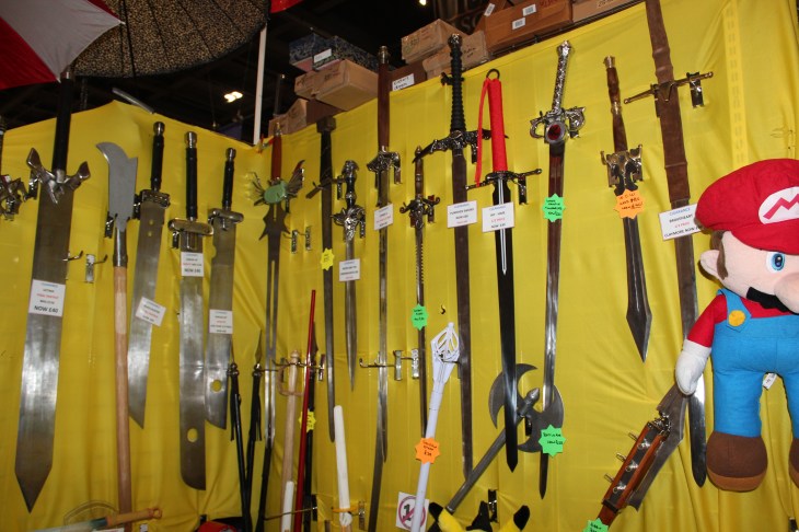 Real swords at Comic Con