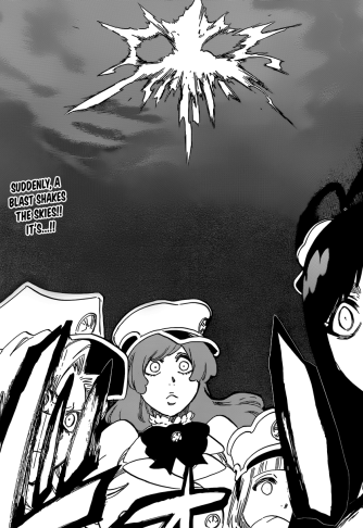 Large light appears in the sky behind quincy girls