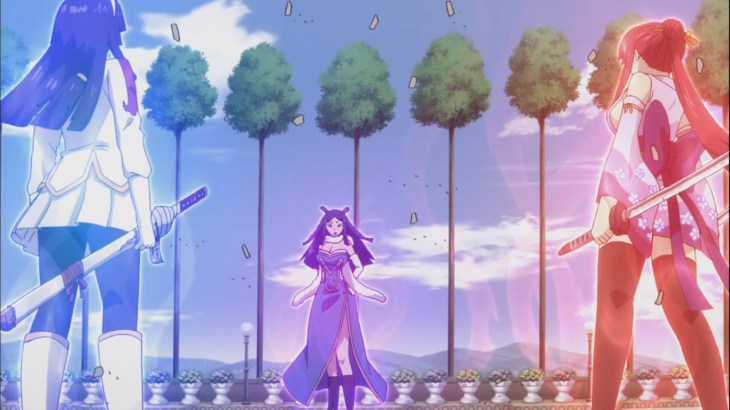 Minerva Erza and Kagura all power up