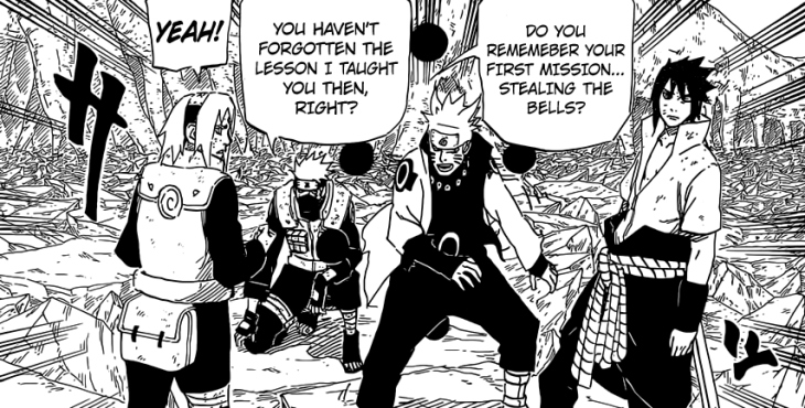 Naruto Sasuke Sakura on Kakashi's Teamwork