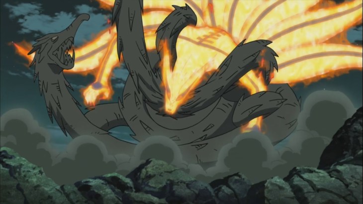 Naruto's Kurama vs Hashirama's Wooden Dragon