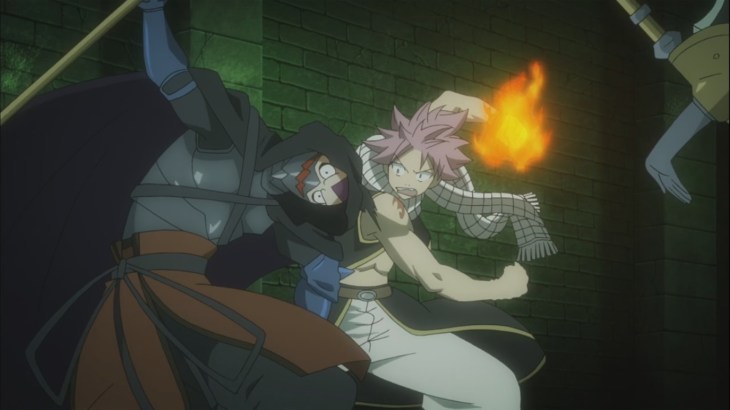 Natsu punches Kama