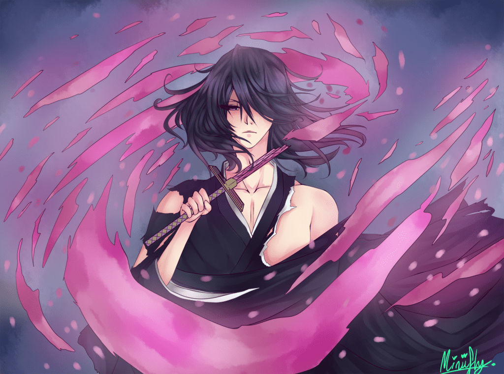 Scatter Senbonzakura Byakuya Kuchiki by Miniifly
