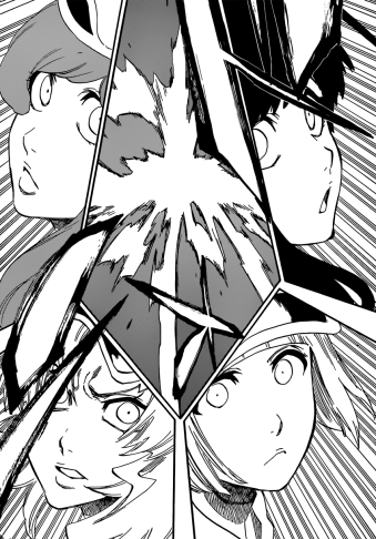 Stern Ritter girls notice Reiatsu from Ichigo's arrival