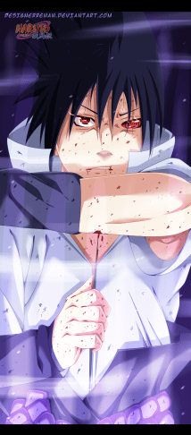 Naruto 680 Susanoo protects Sasuke by designerrenan