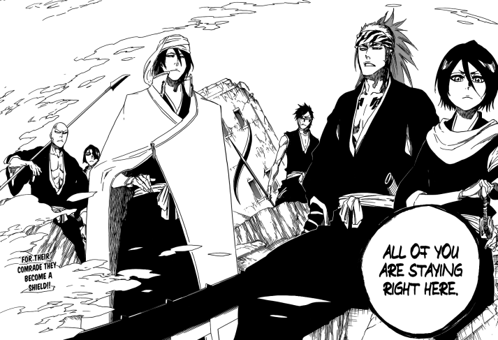Rukia Renji Byakuya Hisagi Ikkaku and Yumichika arrives