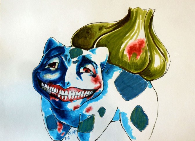 attack on titan bulbasaur by zsparky