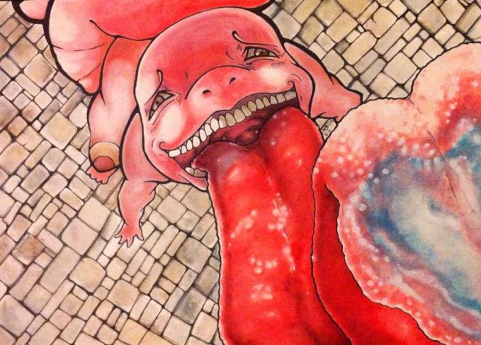 Attack on Titan lickitung by zspakry