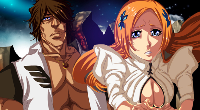 Bleach 586 Inoue and Chad header by i-devos