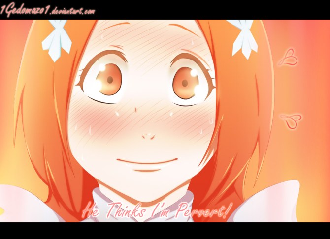 Bleach 589 Orihime blushes by 1gedomazo1