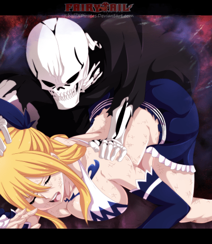 Fairy Tail 394 Lucy and Bones by khalilxpirates