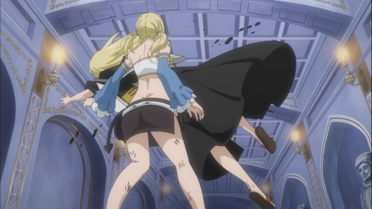 Future Lucy takes damage from Future Rogue