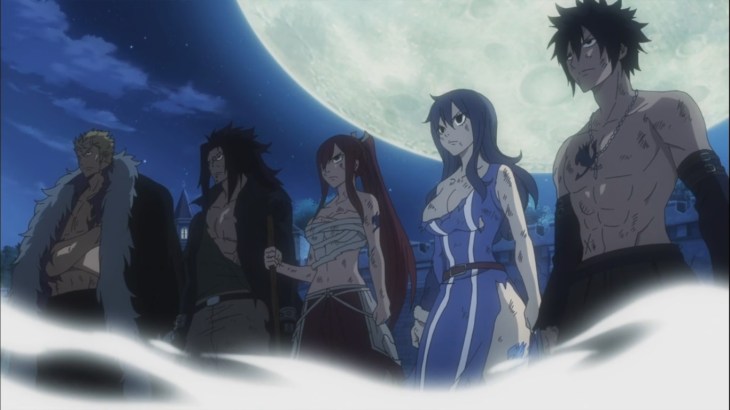 Gray Juvia Erza Gajeel and Laxus stand strong