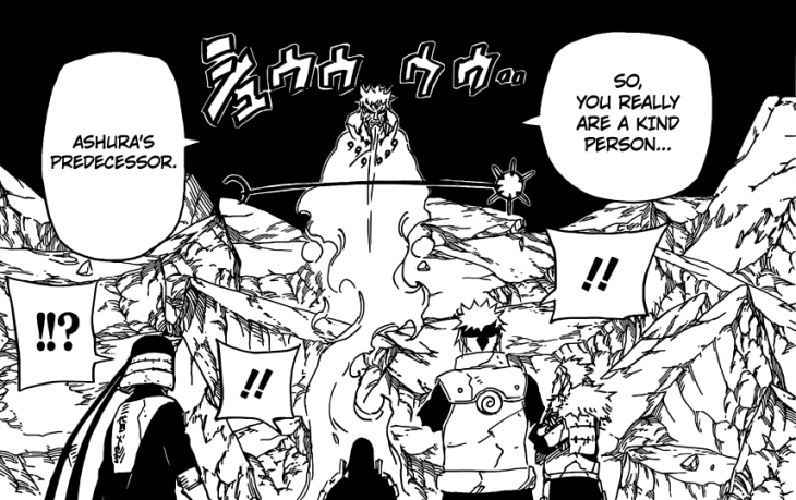 Hagoromo arrives infront of Hokage's