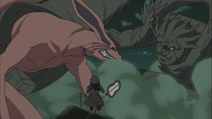 Hashirama puts Kurama to sleep