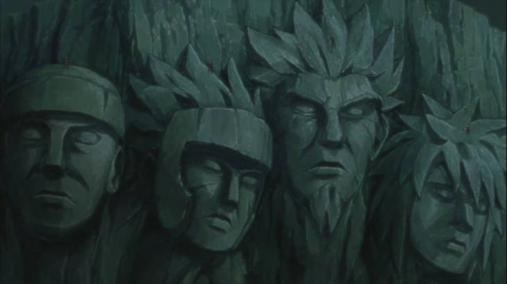 Hokage's on top of Statue