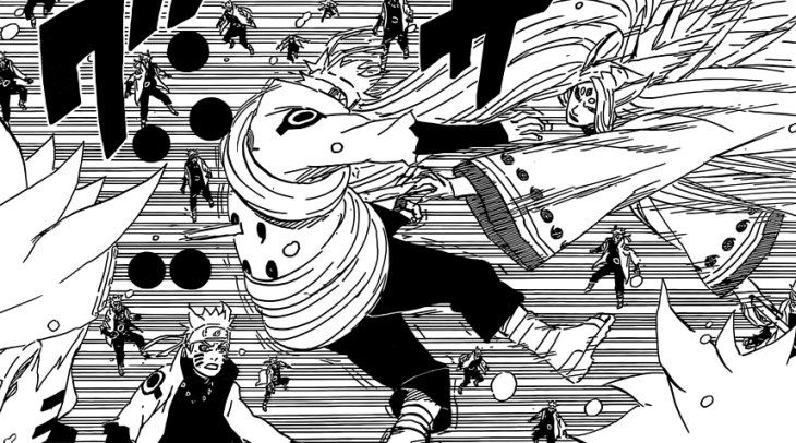 Kaguya attacks fake Naruto clone