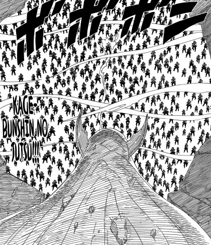 Kaguya faces Naruto's Kage Bunshin No Jutsu