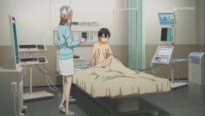 Kirito gets hooked up about to start game