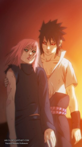 Naruto 685 Sasuke and Sakura by ar-ua