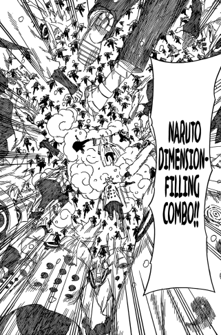 Naruto's Dimension-Filling Combo on Kaguya