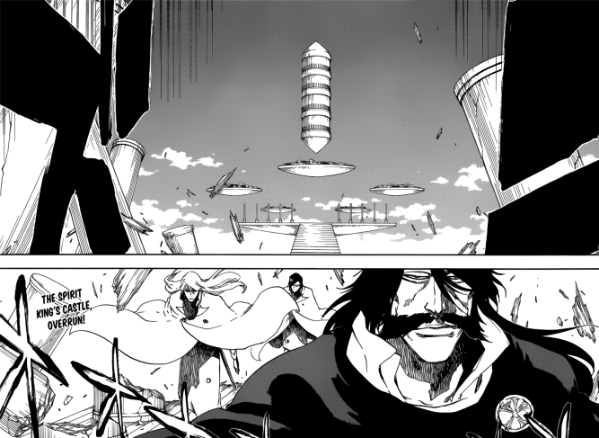 Yhwach Jugram Uryu arrives at Spirit King's Castle