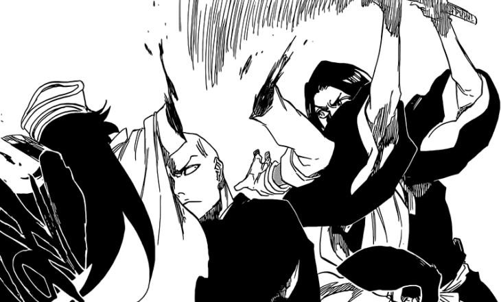 Yumichika cuts Bambiatta's hand