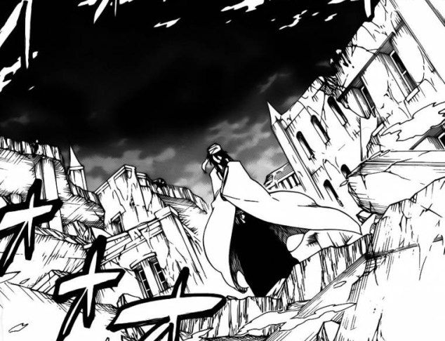 Byakuya stands tall killing Quincy