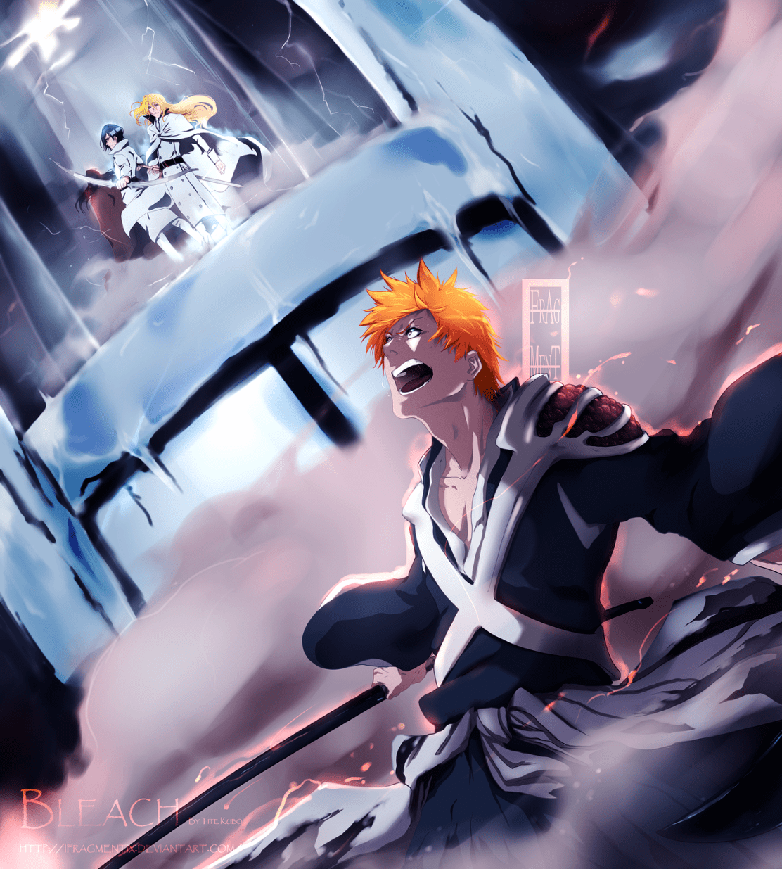 Ichigo Ishida Jugram Yhwach Get Your Ass Back Here by ifragmentix
