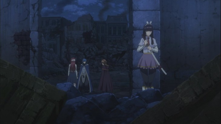 Kagura overhears Jellal Erza Millianna