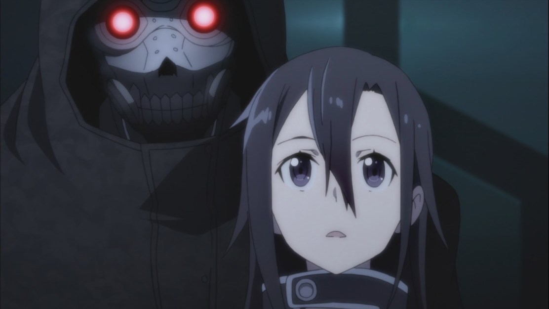 Kirito faced by Death Gun