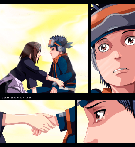 Naruto 687 Rin and Obito by uendy