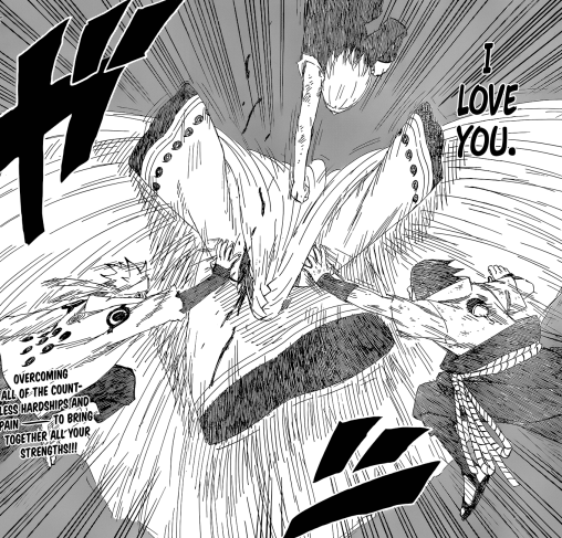 Naruto Sasuke and Sakura Help Seal Kaguya