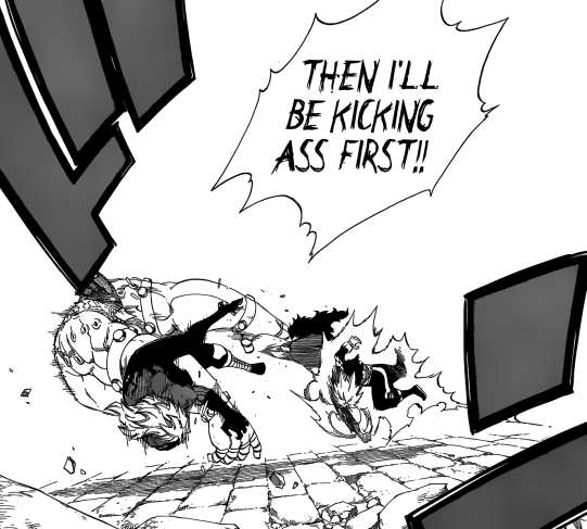 Natsu and Gajeel vs Tempesta and Torafusa