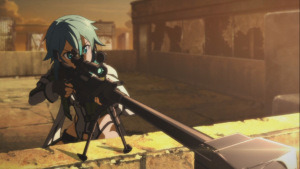 Sinon gets ready