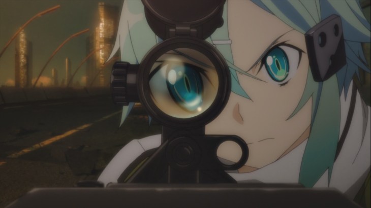 Sinon ready to shoot