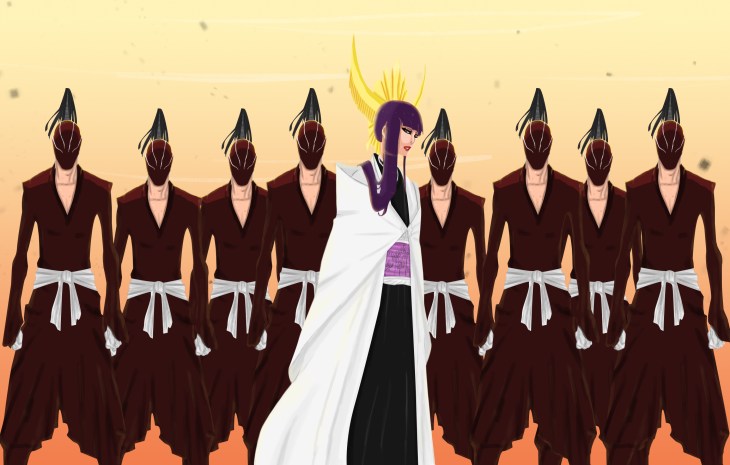 Bleach 597 Senjumaru Shutara and Warriors by Salty-Art