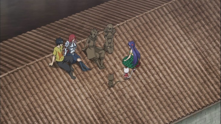 Erza Wendy and Gray help