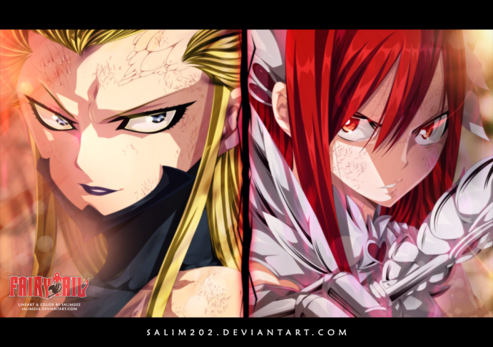 Fairy Tail 398 Erza vs Kyouka by Salim202