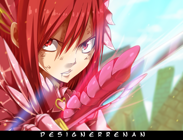 Fairy Tail 398 I will stop face Erza by designerennan