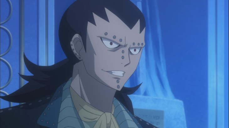Gajeel suited up