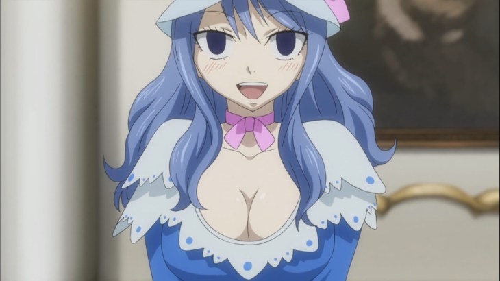 Juvia dresses up
