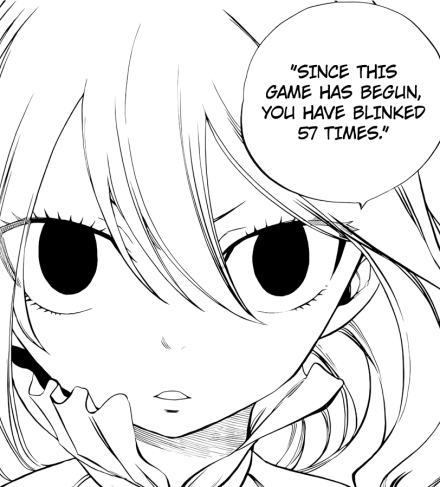 Mavis asks if Yuriy has blinked